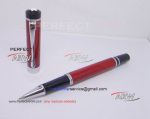 Perfect Replica Montblanc Special Stainless Steel Clip Red And Black Rollerball Pen